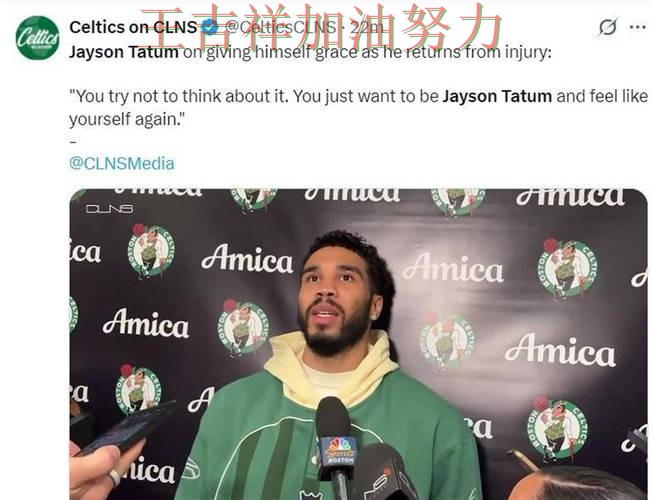 塔图姆状态回升引发热议 球队状态回暖值得关注